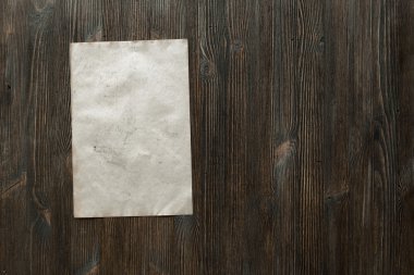 kağıt üzerinde eski ahşap yüzey