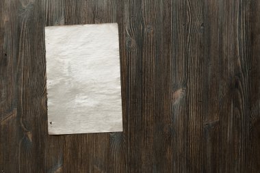 kağıt üzerinde eski ahşap yüzey