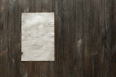 kağıt üzerinde eski ahşap yüzey