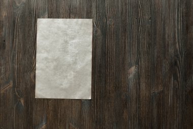 kağıt üzerinde eski ahşap yüzey