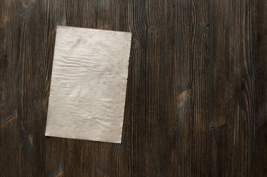 kağıt üzerinde eski ahşap yüzey