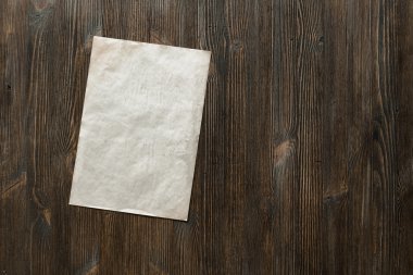 kağıt üzerinde eski ahşap yüzey