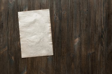 kağıt üzerinde eski ahşap yüzey