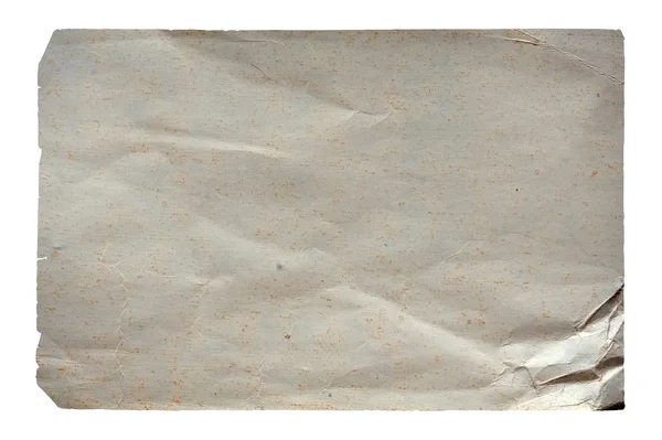 지저분한 구겨진된 오래 된 종이 — 스톡 사진