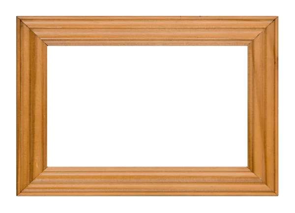 Wooden photo frame border — Stock Photo, Image