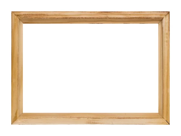 Wooden photo frame border — Stock Photo, Image