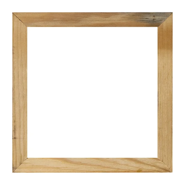 Wooden photo frame border — Stock Photo, Image