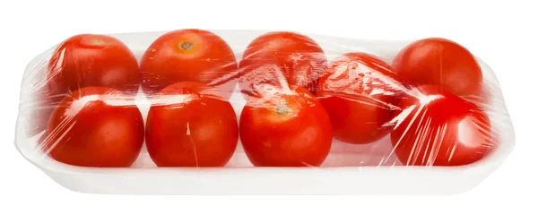 Tomaten in Vakuumverpackung — Stockvektor
