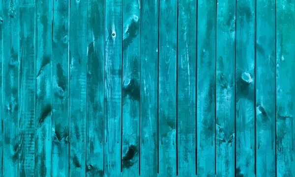 Pared de madera pintada azul — Vector de stock