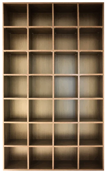 Empty wooden shelves — Stock Vector