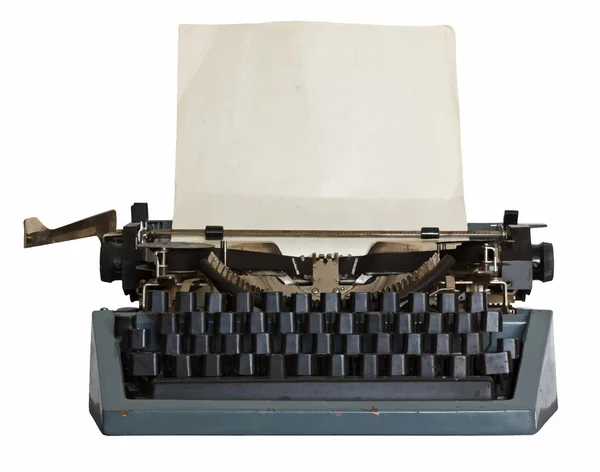 Ročník psací stroj stroj — Stockový vektor
