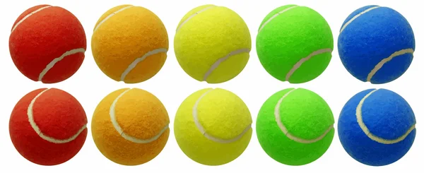 Bunte Tennisbälle Set — Stockvektor