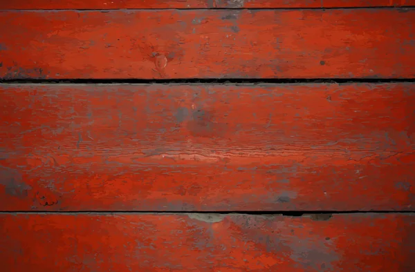 Vieux mur en bois peint . — Image vectorielle