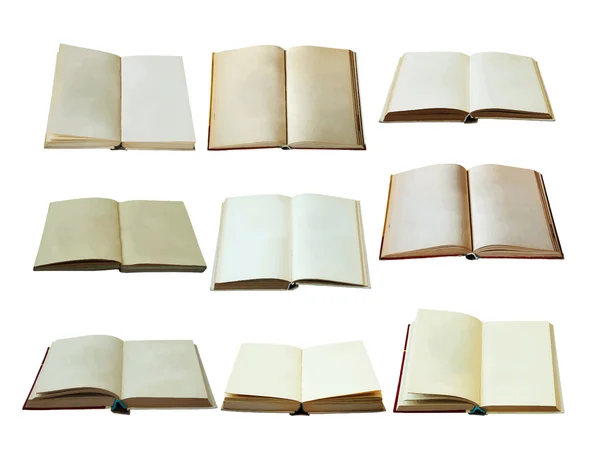 Blank open books set — Stock Vector
