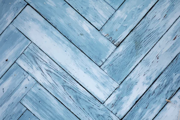 Mur en bois peint en bleu — Image vectorielle