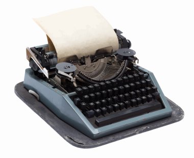 vintage typewriter machine clipart