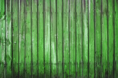Yeşil Ahşap duvar boyalı