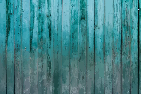 Blau bemalte Holzwand — Stockvektor