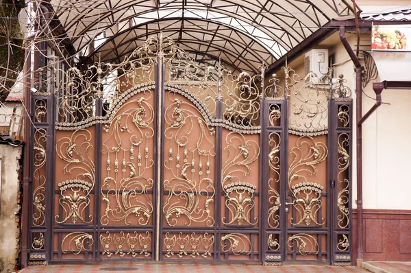 Beautiful metal gates — Stock Photo, Image
