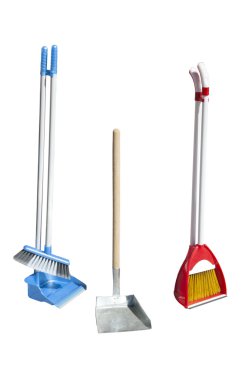 süpürme için ayarlayın. Kürek ile fırça seti