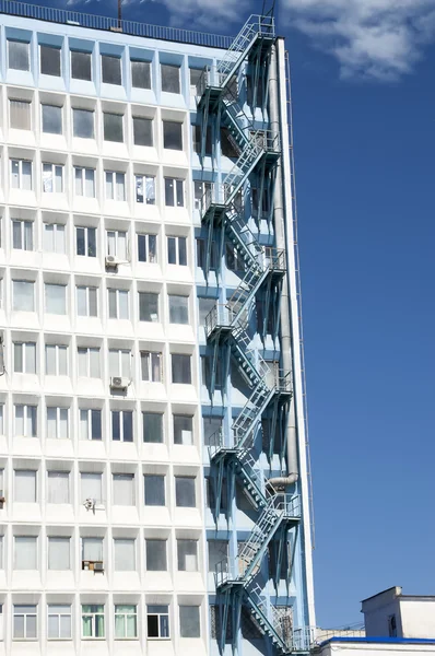 fire escape on the high-rise building