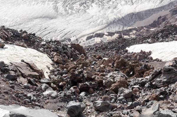 Gletser Abadi Pegunungan Kaukasus — Stok Foto