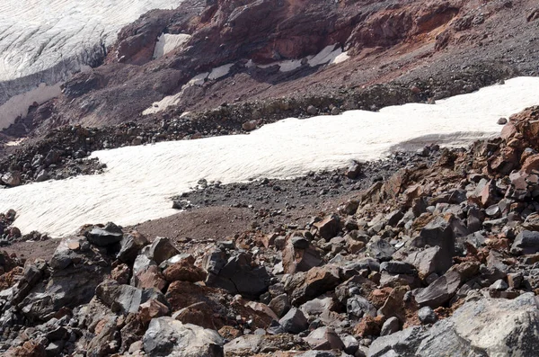 Eeuwige Gletsjers Bergen Van Kaukasus — Stockfoto