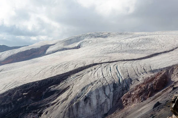 Gletser Pegunungan Kaukasus Musim Panas — Stok Foto