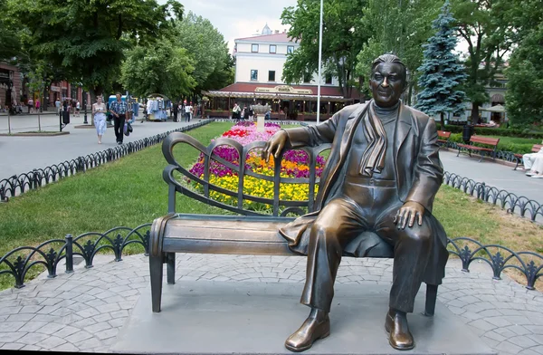 Spiżowa statua do Leonid Utesov — Zdjęcie stockowe