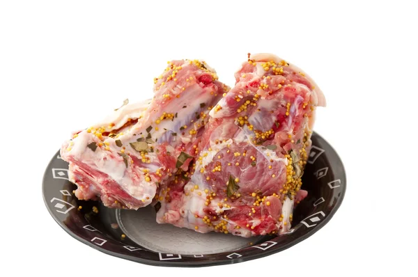 Pezzo della carne messa sotto aceto — Foto Stock
