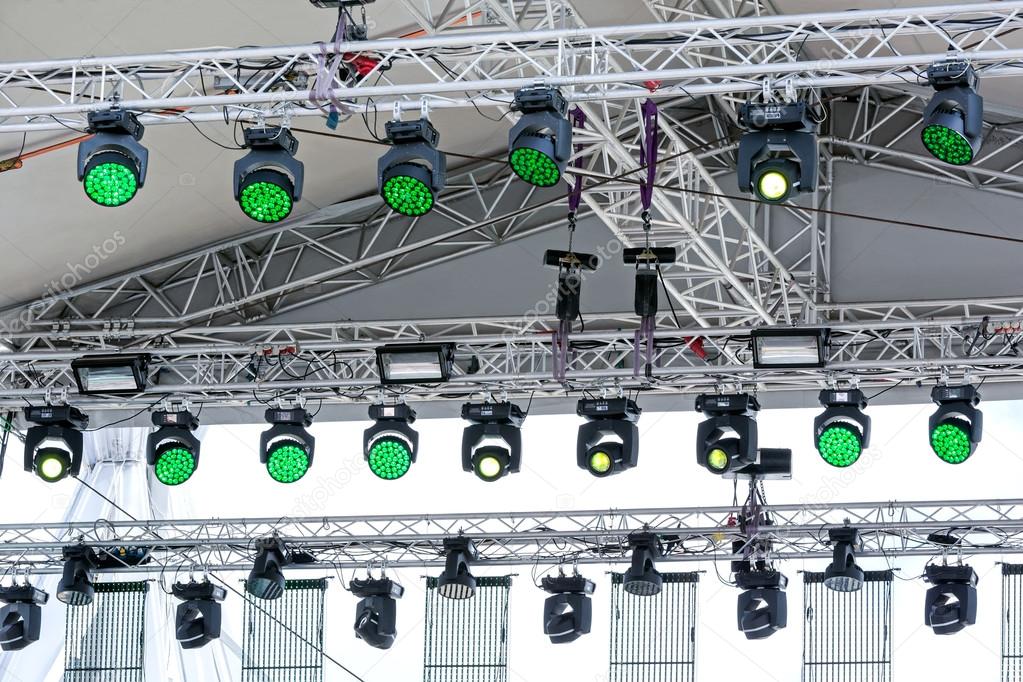 Lighting Equipment Of Outdoor Stage Stock Photo Mrtwister 104174654 Lighting Equipment Of Outdoor Stage Stock Photo