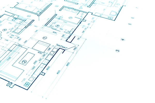 blueprints background with technical drawing of construction pla