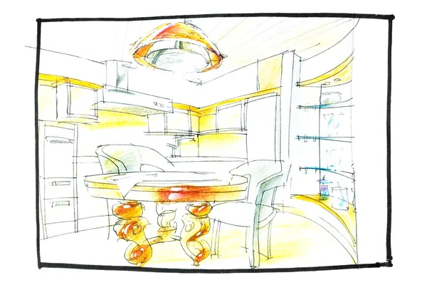 kitchen design drawing