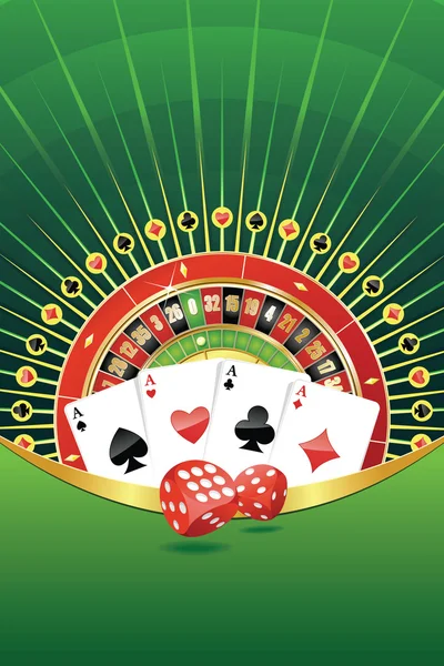 要素をギャンブルと抽象的な背景 — ストックベクタ