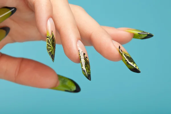 Fingers with beautiful manicure — Stock Photo, Image