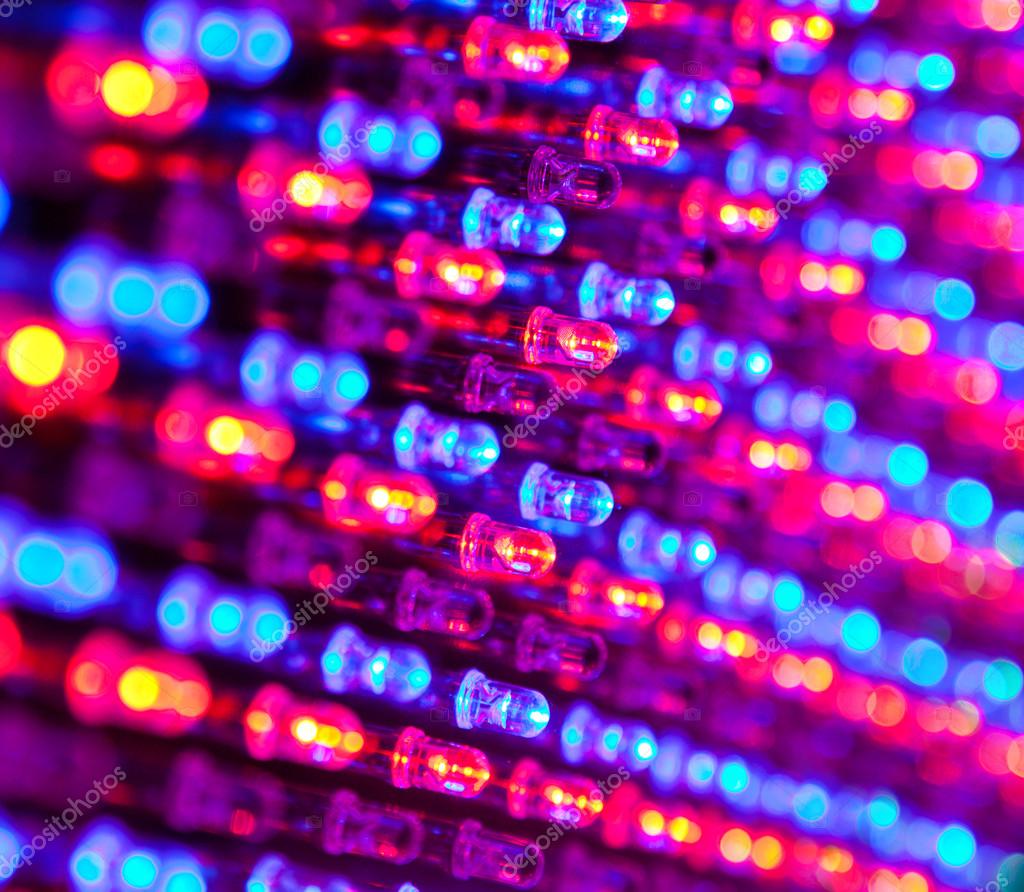 RGB led diode panel with red and blue diodes turned on Stock Photo by ©Nick_Thompson 65452279