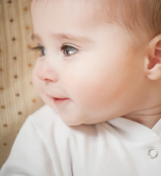 Portrait of adorable blue-eyes baby — Stock Photo, Image