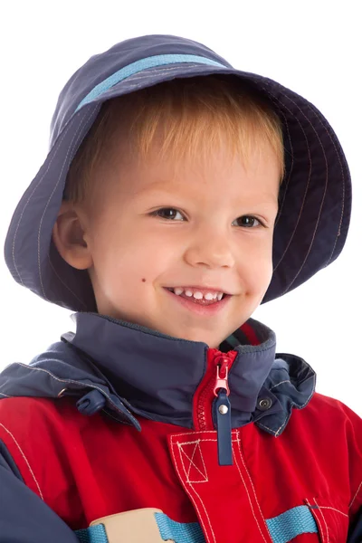 Portrét chlapce chytrý pěkné oříškové oči — Stock fotografie
