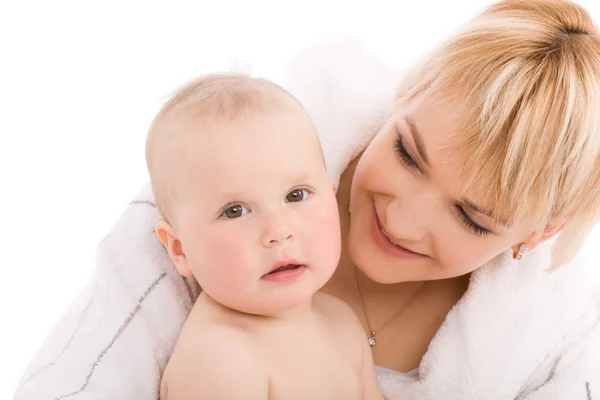 Mother embrace her baby girl Stock Picture