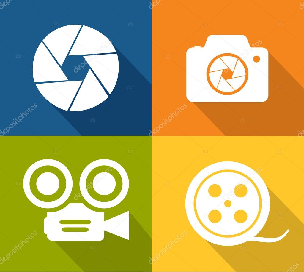 Camera and shutter icons