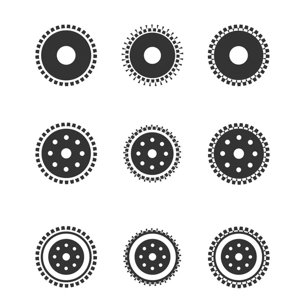 Roți de viteze izolate pe fundal luminos — Vector de stoc