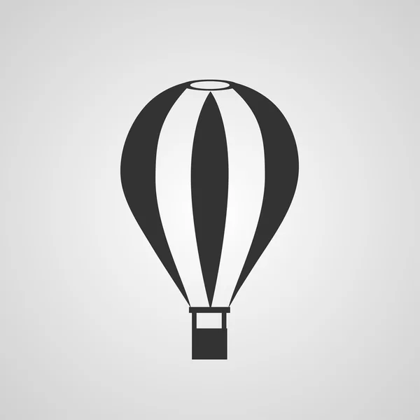 ビンテージの熱い空気バルーン フラット スタイル — ストックベクタ