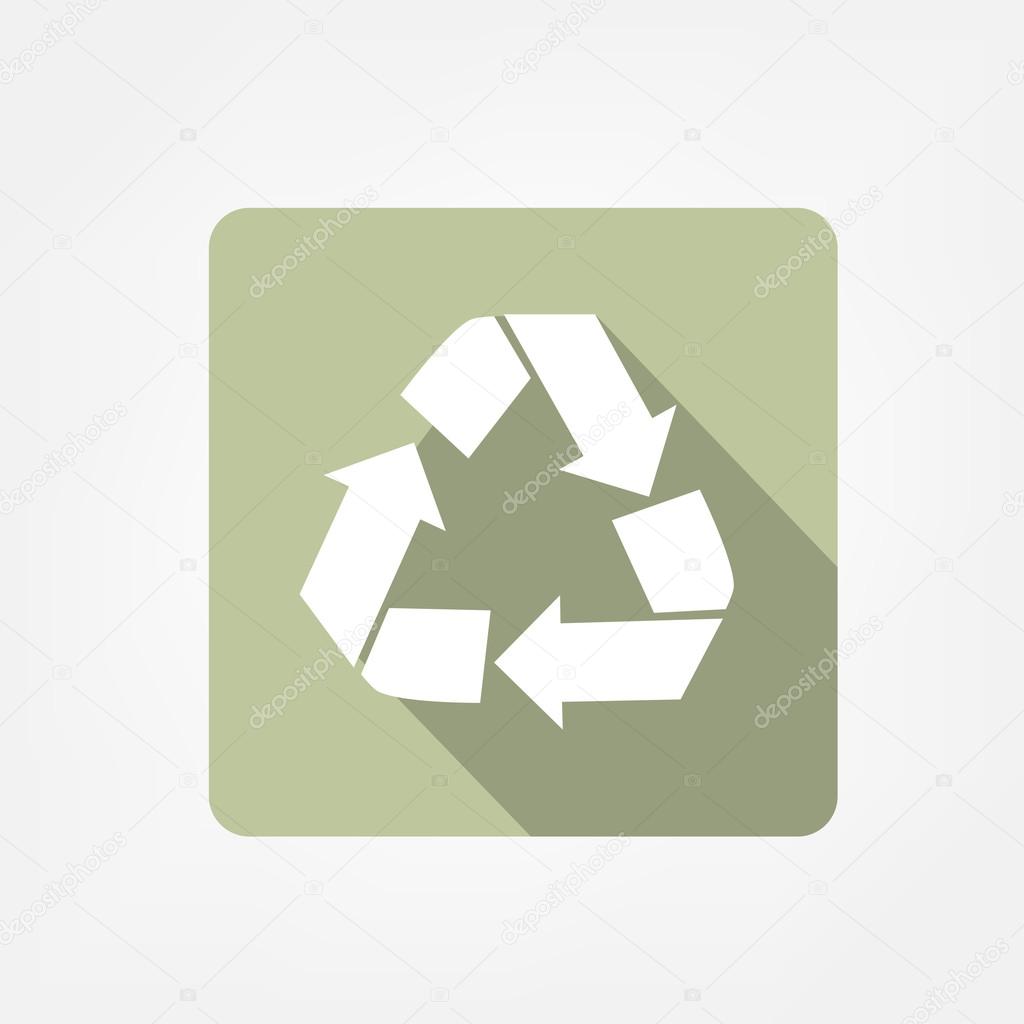 Recycle flat icon