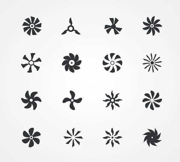 Fan icons collection — Stock Vector