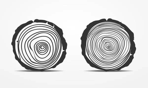 Saw cut tree trunk Royalty Free Stock Illustrations