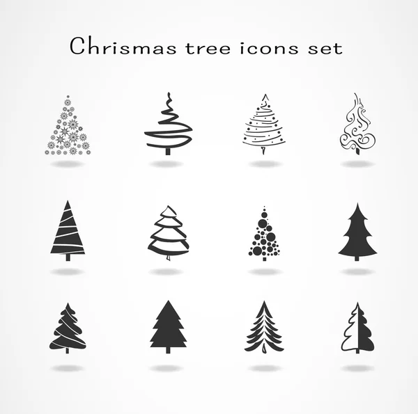 Noel ağacı seti — Stok Vektör