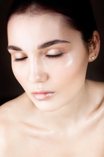 Retrato de cara mujer — Foto de Stock