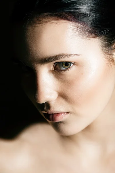 Retrato de cara mujer — Foto de Stock