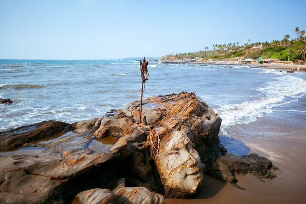 Rosto de Shiva em Goa do Norte — Fotografia de Stock