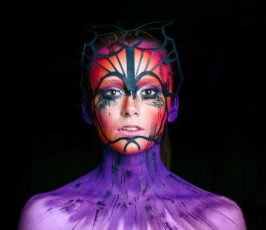 Fantezi genç kadınla makyaj